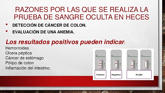 Prueba de la sangre