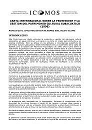 Carta de Burra, ICOMOS