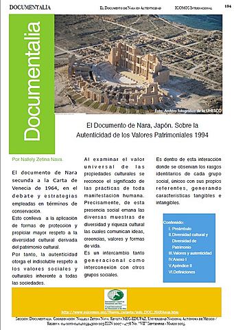 Conferencia de Nara sobre autenticidad