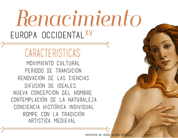 Principales características del Renacimiento