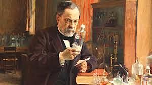 Pasteur y el perro rabioso