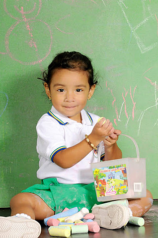 Fui a la escuela por la primera vez.