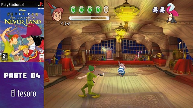 Videjuego Peter Pan: La Leyenda de nunca Jamás.