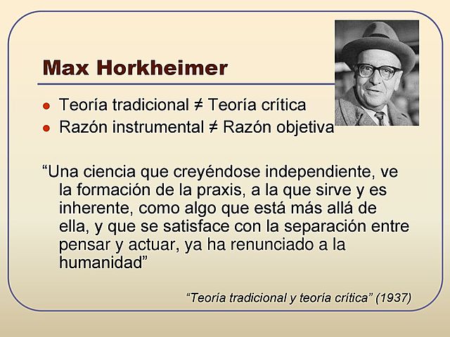 Teoría crítica 1937