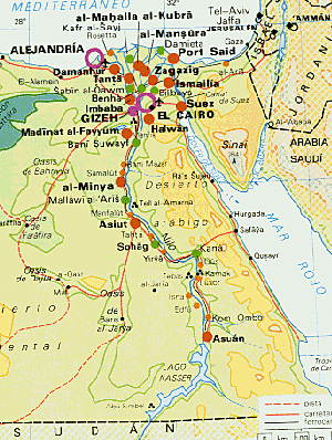 Egipto 3000 años antes de la era actual.