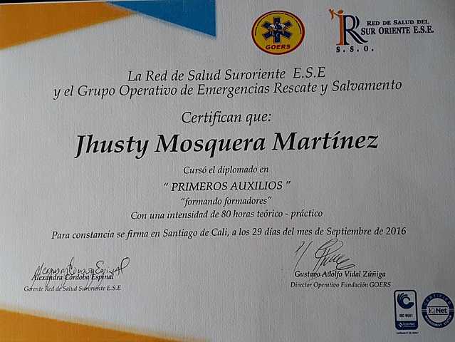 First Aid Certification