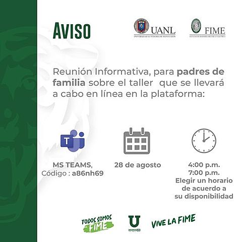 Invitan a padres de familia a taller en línea