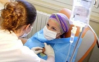 First chemotherapy treatment