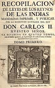 Legislación de las Indias