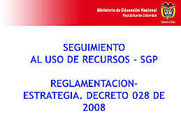decreto 028 del 2008