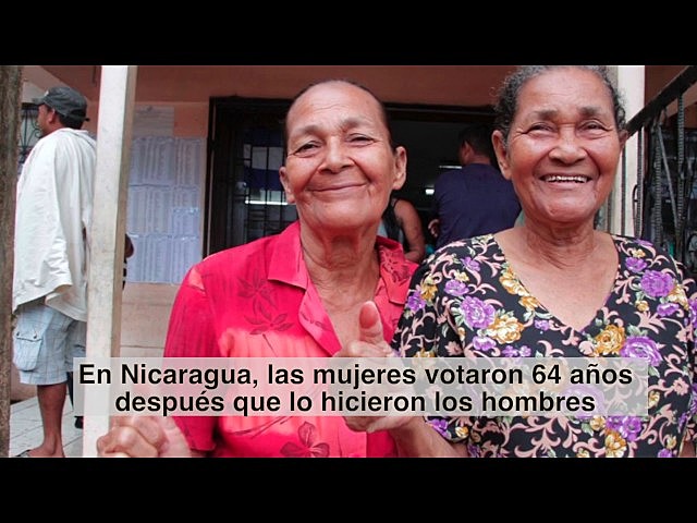 Voto femenino en Nicaragua
