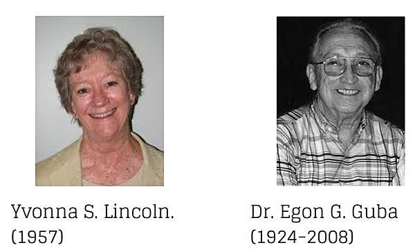 Guba y Lincoln (1994) positivismo, post-positivismo, teoría crítica y constructivismo.
