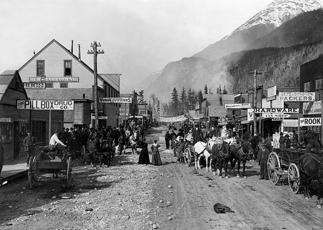 The Klondike Gold Rush began in Alaska