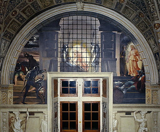 Raffaello Sanzio - La liberazione di San Pietro dal carcere, Città del Vaticano