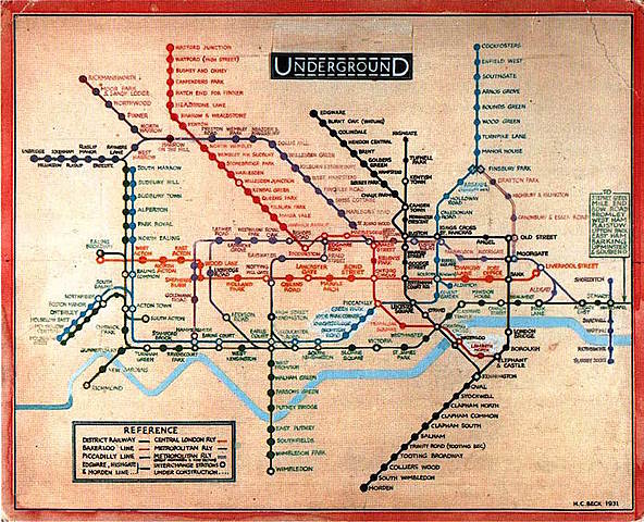 London's Underground Rail Map