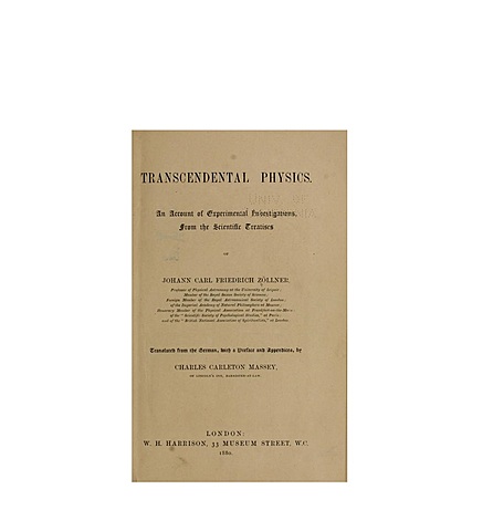 Zöllner, libro: Física Trascendental
