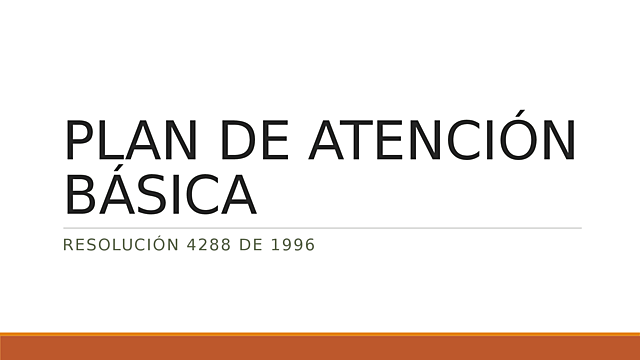 PLAN DE ATENCIÓN BÁSICA PAB