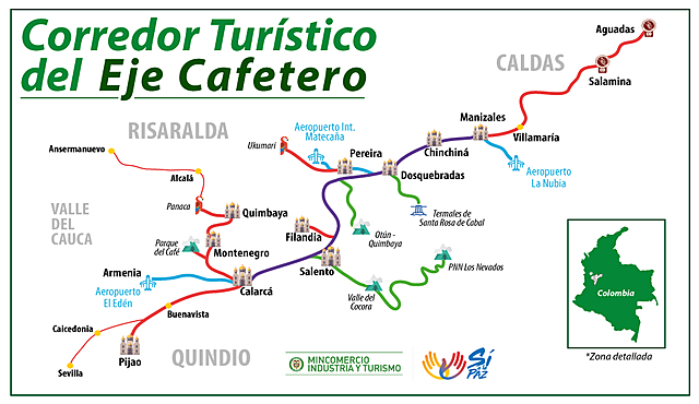 Corredor Turístico del eje Cafetero