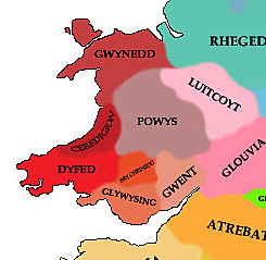 Wales was separated into small kingdoms