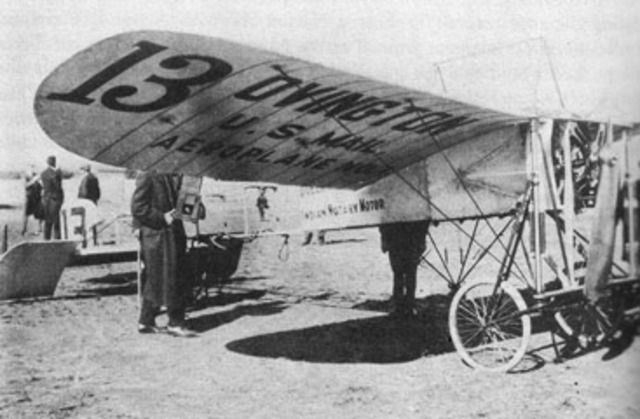 The first offically aproved by the us postal department Air mail service.