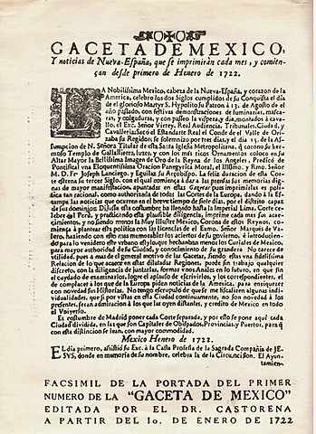 EL PRIMER PERIÓDICO EN MÉXICO