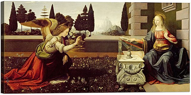 Leonardo da Vinci - Annunciazione, Firenze