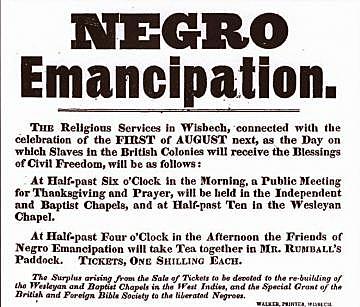 Slavery was abolished