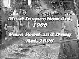 Passage of pure food and drug act