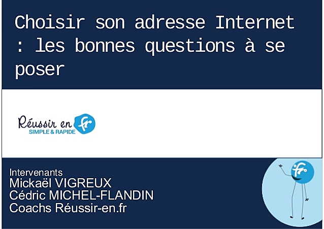 PREMIÈRES ADRESSES EN .FR