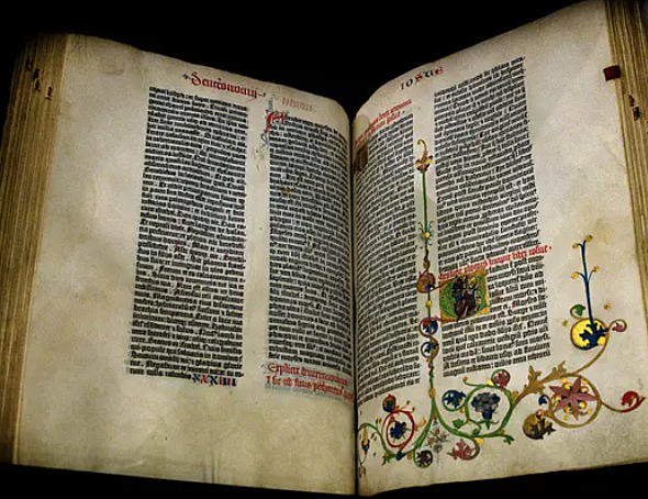 Gutenberg imprime la biblia