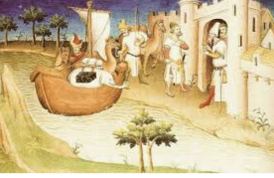 Marco Polo begins his journey to the east