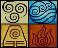 Materia formada por 4 elementos: agua, tierra, fuego y aire