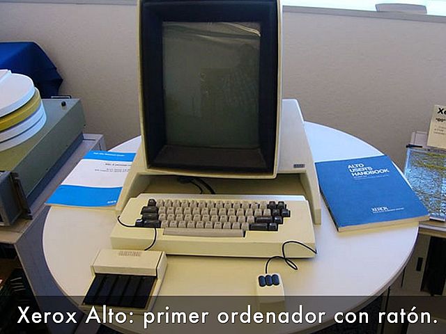 Primer sistema de computador con ratón Laboratorio PARC