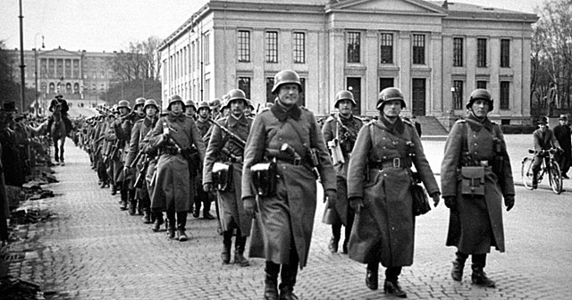 Tyskerne angriper Norge