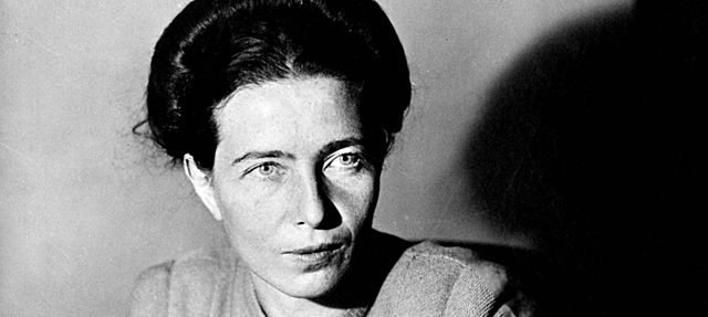 Simone de Beauvoir escritora, profesora y filósofa francesa feminista (09/01/1908-14/04/1986)