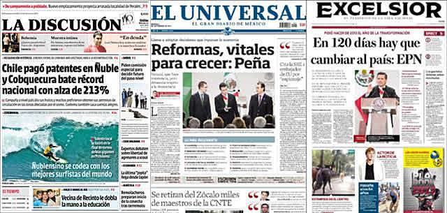 Periodícos de la capital