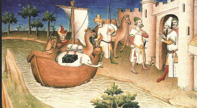 Marco Polo travels to the East