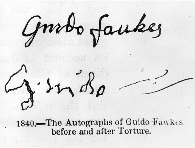 Guy Fawkes confesses
