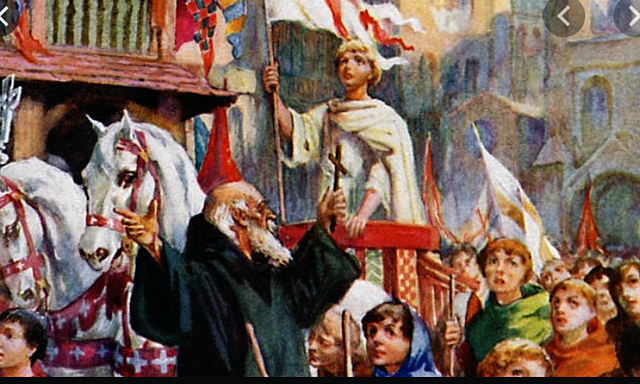 Pope Urban calls for Crusades in the Holy Land