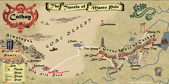 Marco Polo travels to the East