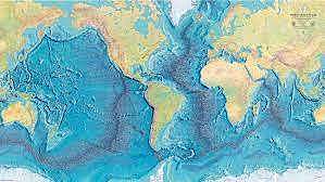 Map of the Ocean floor