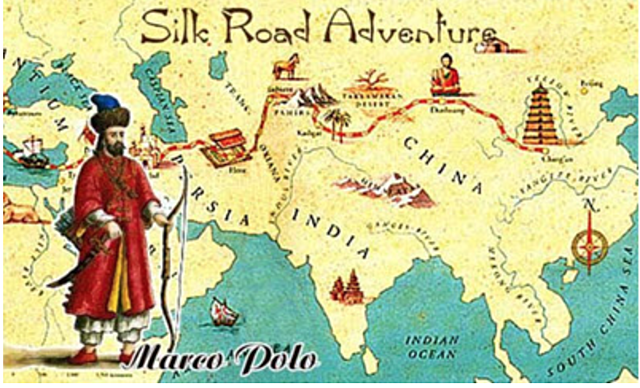 Marco Polo travels to the East