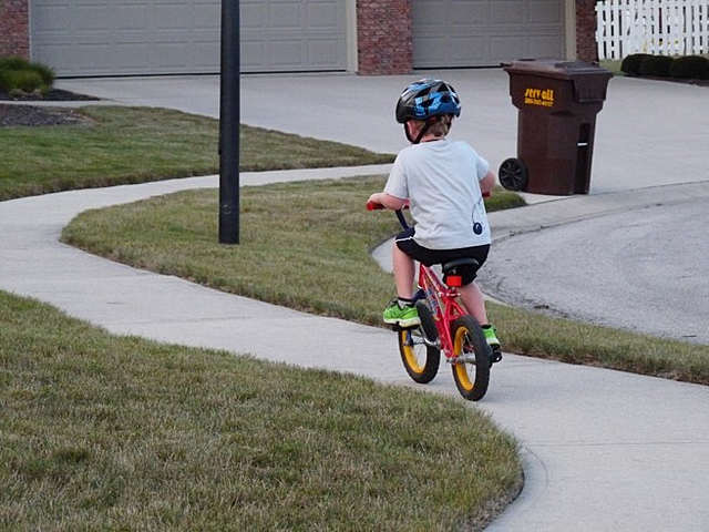 I learned how to ride a 2 wheel bike