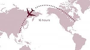 Cathay Pacific realiza el primer vuelo transpolar