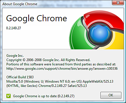 2008, Chrome solo para Apple