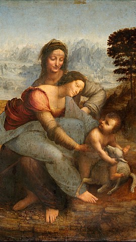 La Virgen y el niño con Santa Ana