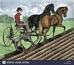 ARADO DE DOS RUEDAS CON ASIENTO