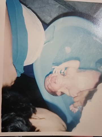 Mi primer baño por mi abuela <3