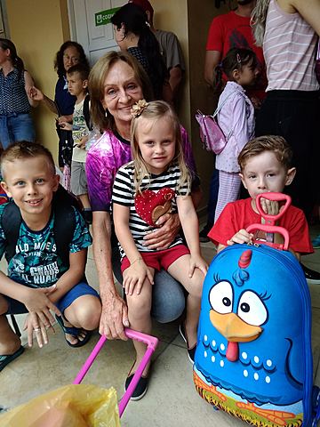 Ir na escola com a vó