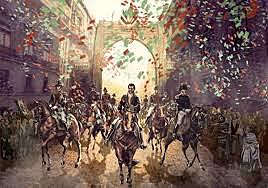 Triunfal desfile del Ejército Trigarante